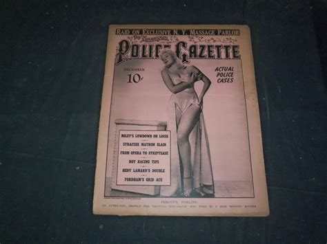 1941 December The National Police Gazette Magazine Dorothy Darling B 5890 Ebay
