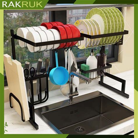 RAKRUK RAK PIRING RAK DAPUR / RAK PIRING WASTAFEL / RAK DAPUR SERBAGUNA