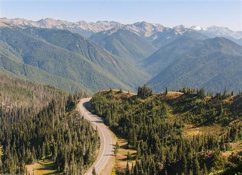 Road Leading Up To Hurricane Ridge In The Olympic National Flickr