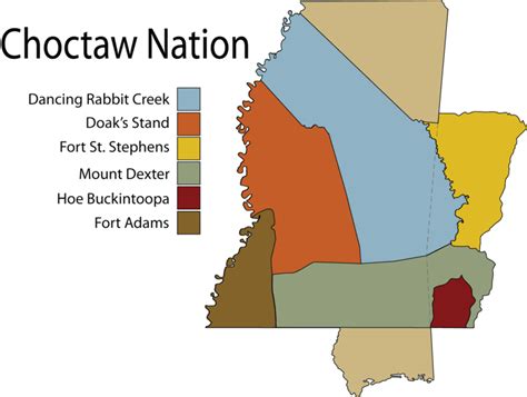 Choctaw Nation Indian Territory Map