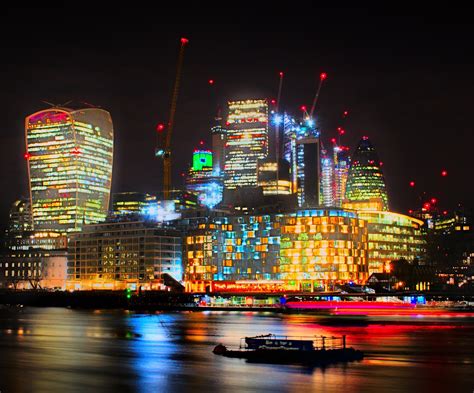 The Lights Of The City A Picture Of The London City At