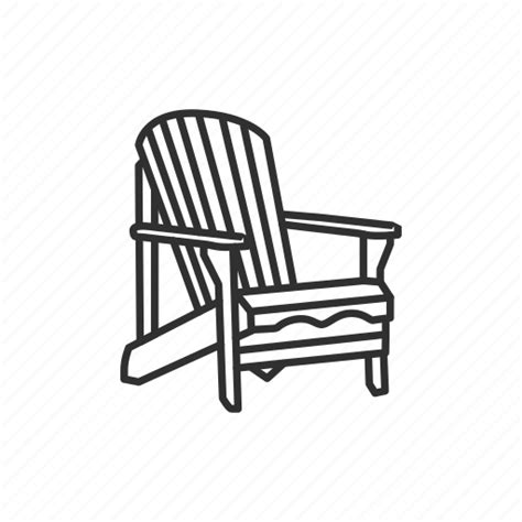 Adirondack Chair Beach Chair Chair Deck Chair Icon