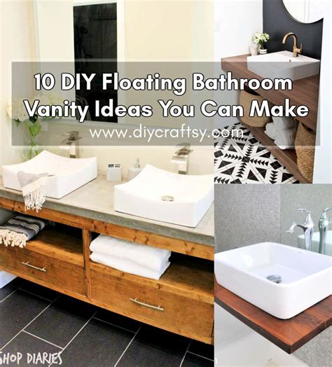 It is super easy and cheap. 10 DIY Floating Bathroom Vanity Ideas You Can Make ⋆ DIY Crafts