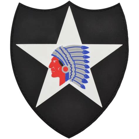 2nd Infantry Division Shield 45x4 Inch Pvc Patch Tactical Gear Junkie