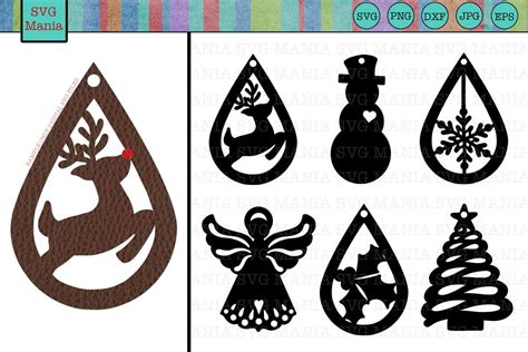 Layered Earring Svg Free Printable - Layered SVG Cut File - Download