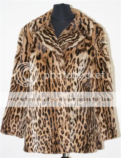 good vintage 1945 classic real ocelot fur jacket coat cites exempt soft supple ebay