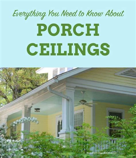 The Right Porch Ceiling Adds Charm Vinyl Beadboard Porch Ceiling