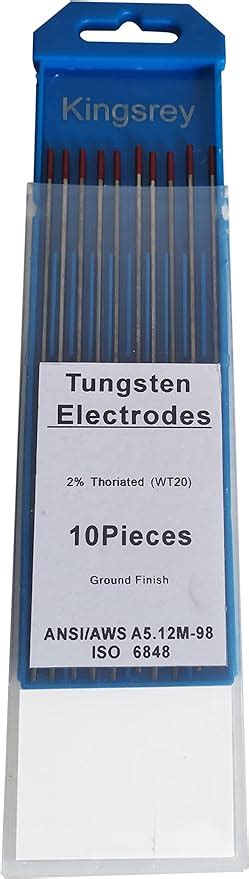 TIG Welding Tungsten Electrodes Diam Inch With Thorium WT
