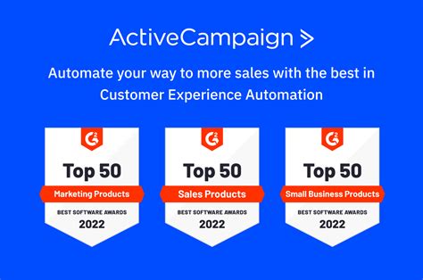 Activecampaign Rated G2 Top 50 For Marketing Products Sales Products