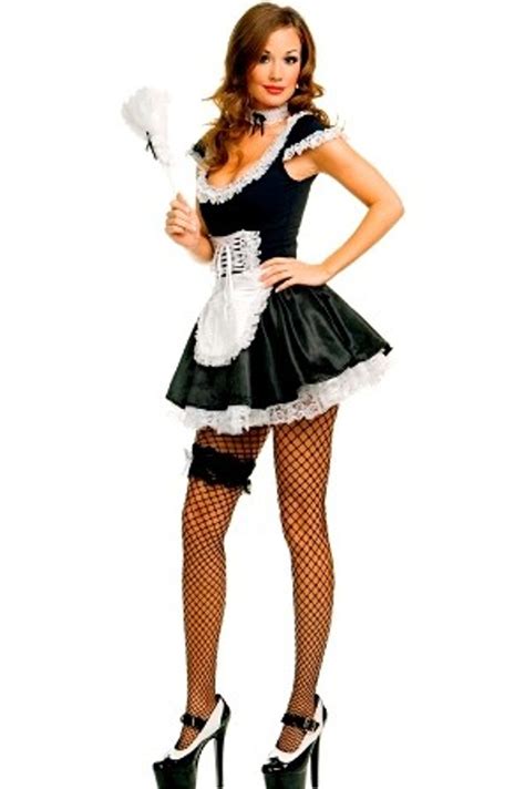 French Maid Womens Costume Fancy Dress At Costumes To Buy