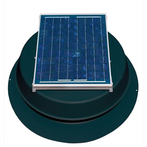 Solaratticfan 10 Watt Solar Powered Attic Fan Safb Ss The Home Depot