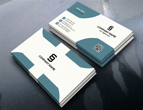 Print it out, laminate it, wear it with pride! Free Realistic Corporate Business Card Design PSD - TitanUI