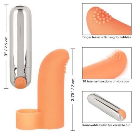 Intimate Play Rechargeable Finger Tickler Orange Sex Toys And Adult