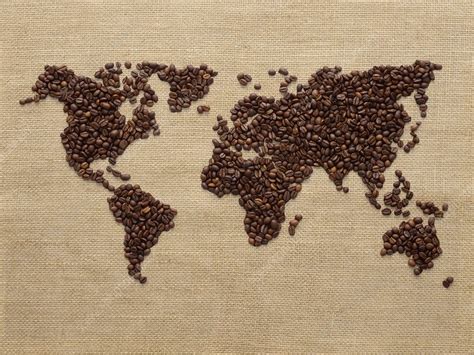 World Map Made From Coffee Beans Stock Image F0224773 Science