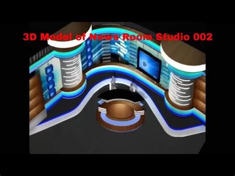 News Room Studio 002 3d Model Flatpyramid