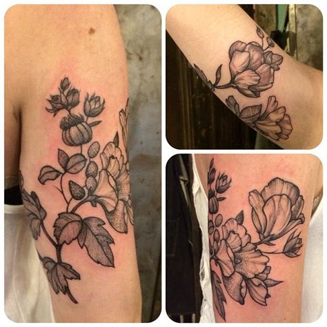 The health department banned tattooing due to an alleged series of. Floral wrap around by Rachel Hauer of East River Tattoo in Brooklyn | Tattoos, Flower tattoo ...