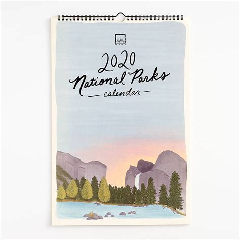 2020 National Parks Calendar Paper Source Desk Calendar Wall Hanging