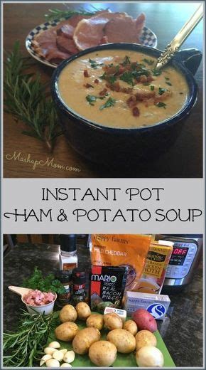 It's super quick and easy, made in one pot for easy cleanup, and it's so good! Instant Pot Ham & Potato Soup | Recipe (With images) | Ham ...