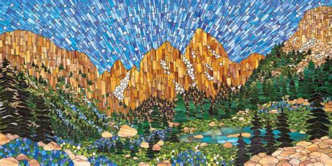 Hand Cut Stained Glass Mosaics Mountain Living