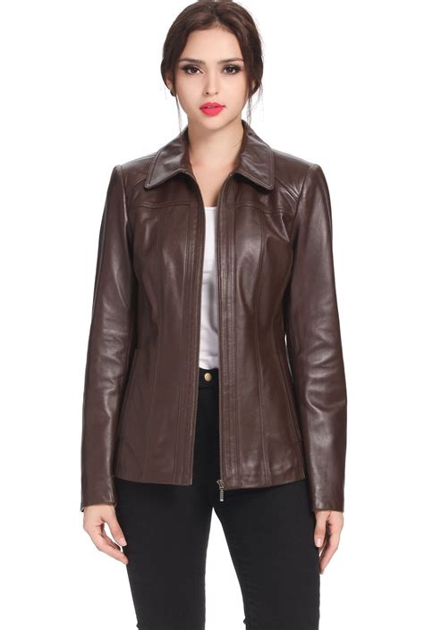 Bgsd Womens Ellen Lambskin Leather Jacket