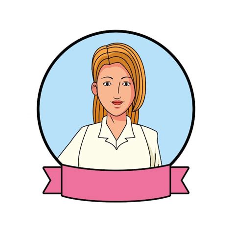 Premium Vector Businesswoman Avatar Cartoon Character Profile
