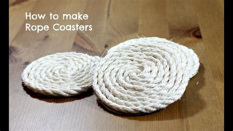 How To Make Rope Coasters Youtube How To Make Rope Rope Diy How