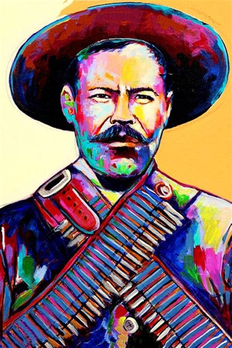 Pancho Villa Pop Art Poster 24 X 36 Obras De Arte Mexicano Escudo De