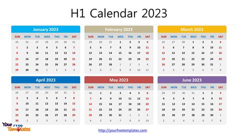 Calendar 2023 10 Free Powerpoint Template