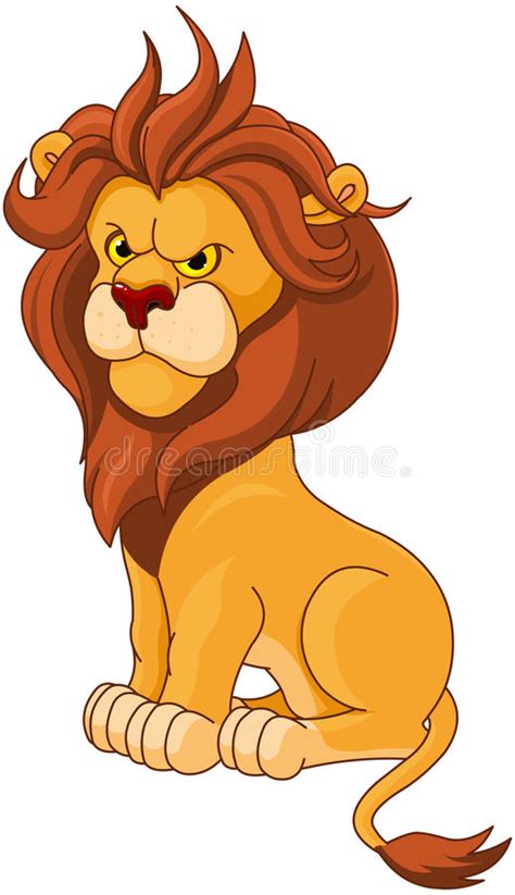 Cartoon Lion Stock Vector Illustration Of Look Happy 56427628