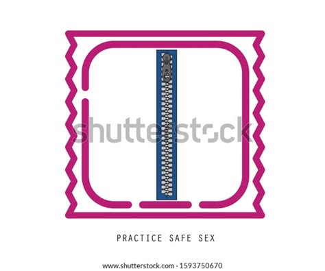 Practice Safe Sex Vector Design Condom Stock Vector Royalty Free
