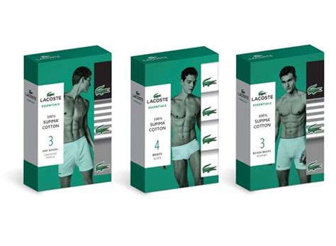 Lacoste Men S Underwear Packaging On Behance Underwear Packaging