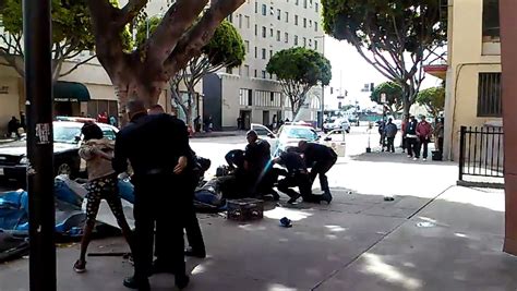 Shocking Viral Video Captures Lapd Fatally Shooting A Homeless Man
