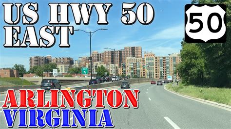 US 50 East - Chantilly to Arlington - Virginia - 4K Highway Drive - YouTube