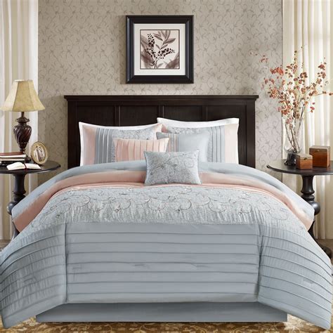 Madison Park Belle Embroidered 7 Piece Comforter Set