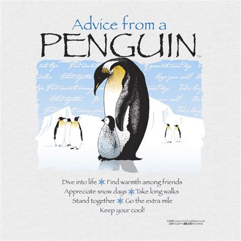 My goal on every job is to learn something new, because i get bored so easily. penguin | Penguins, Friends day, Advice