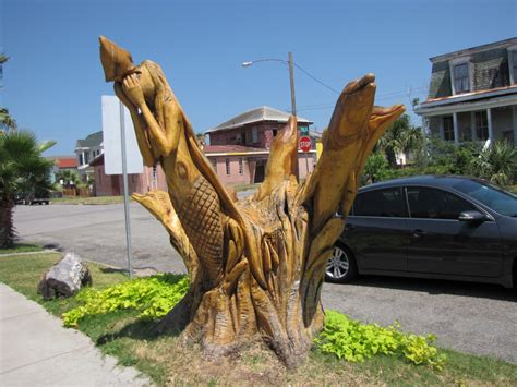 Juwsters World Galveston Texas Tree Sculptures