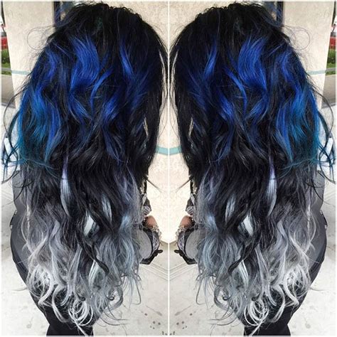 Black And Blue Hair Ideas