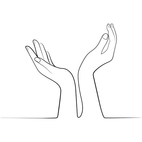 Cupped Hands Drawing