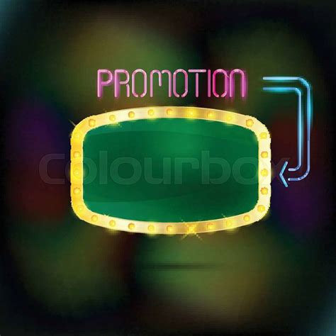 Brightly Glowing Retro Green Banner Retro Banner Promotion Theatre