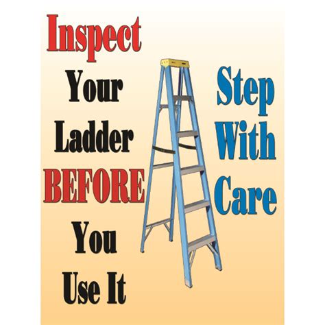 Safety Poster P Inspect Your Ladder