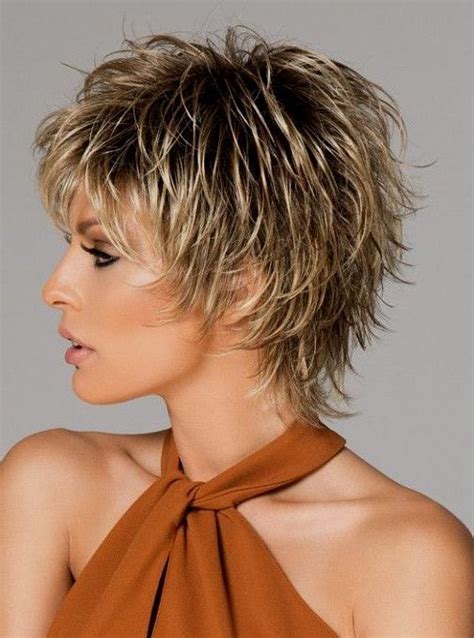 Short hair can be braided, layered, ironed or even gelled back into a bun. choppy messy pixie - Bing images | Short choppy haircuts ...