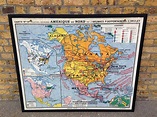1950s Map of North America / - retroMaps