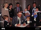 Alexander Haig with his family 1987 Credit: John Barrett/PhotoLink ...