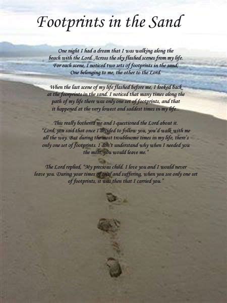 God Footprints In The Sand Quote Shortquotescc