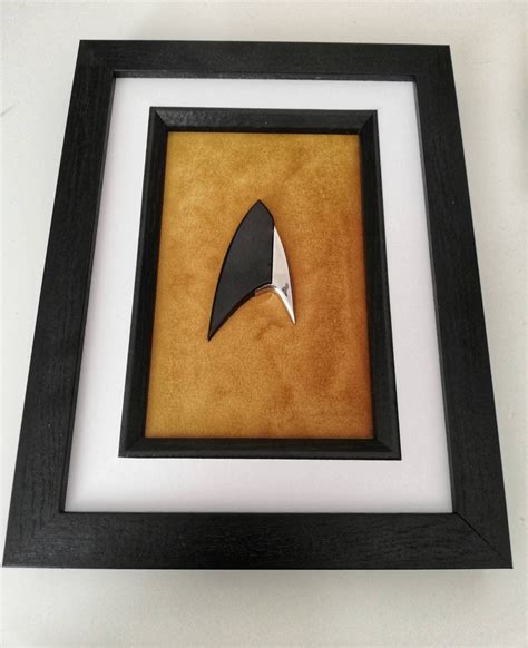 Framed Star Trek Discovery Black Insignia Badge Section 31 Etsy