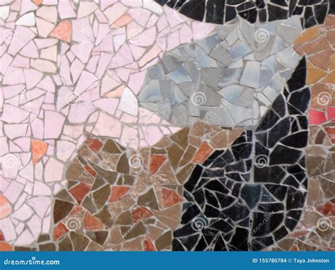 Artistic Mosaic In Multiple Colors And Shapes Stock Photo Image Of