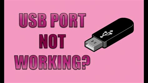 Fix Usb Ports Not Working In Windows 1011 Youtube