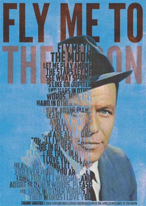 Fly Me To The Moon Frank Sinatra Song Legend Gunawan Rb Print Frank Sinatra Frank Sinatra