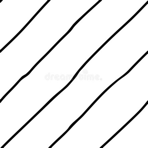 Black And White Diagonal Line Seamless Background Hand Drawn Pattern