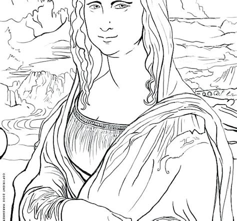 Help kids understand the rich history of modern art with our free printable mona lisa coloring page. Mona Lisa Coloring Page at GetDrawings | Free download